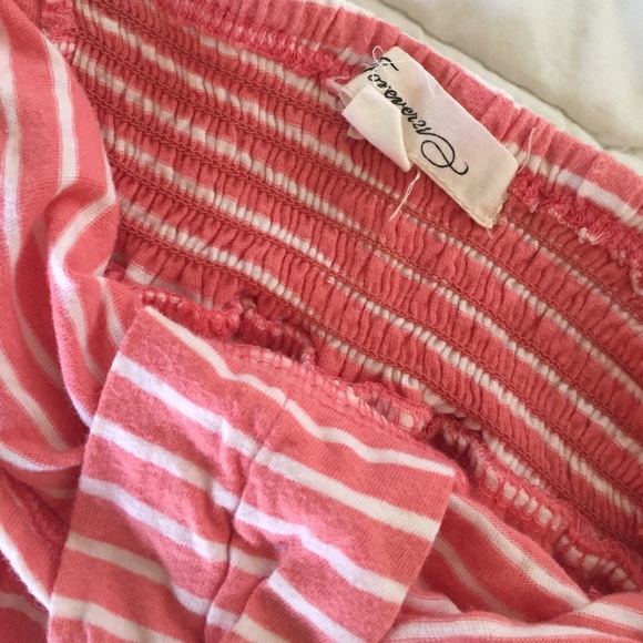 Strapless striped top - Picture 4 of 4