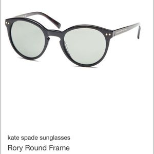 Kate Spade Rory Round Sunglasses in Black/Tortoise