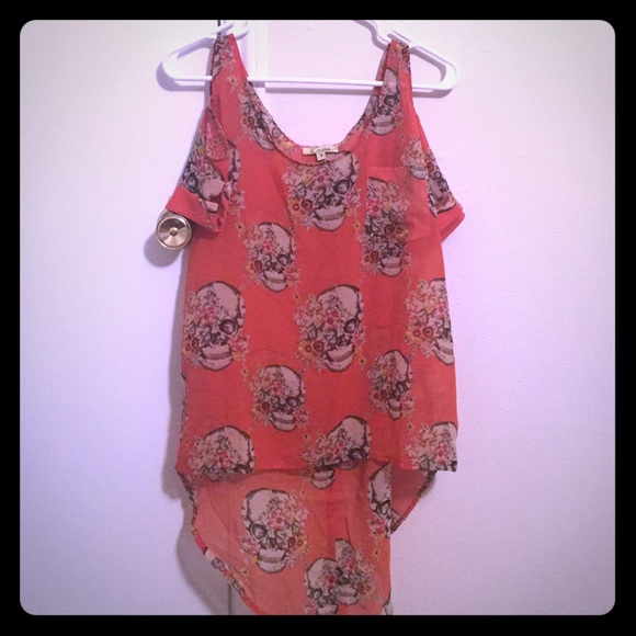 Free People Inspired Style Skull Shirt