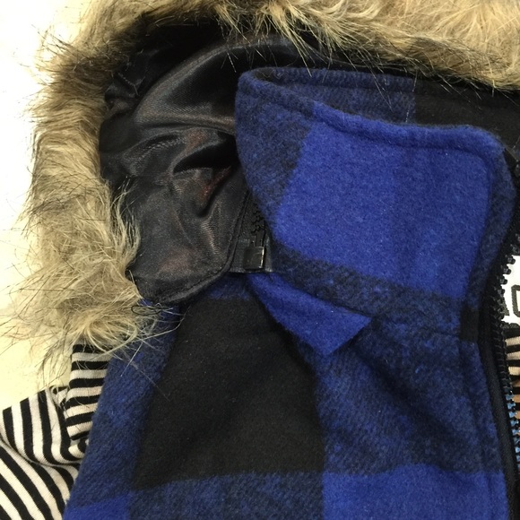 Clearance !Last One Blue /black plaid vest jacket - Picture 2 of 3