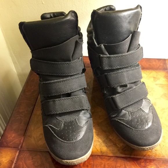 Black Sneaker Wedge