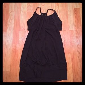 Lululemon Black Built-In Exposed Bra Tank