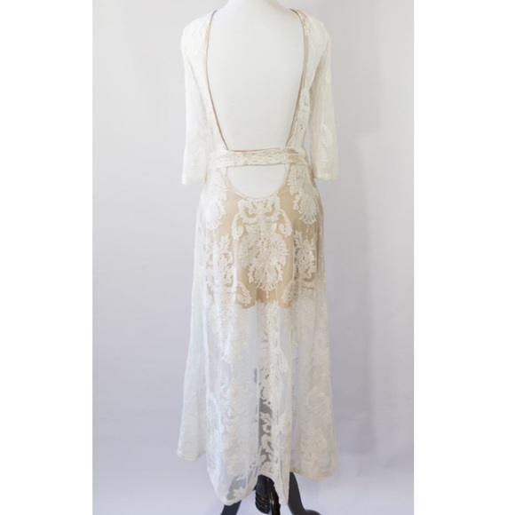 SOLD 🎉3xHP🎉For Love & Lemons White Lace Dress - Picture 4 of 4