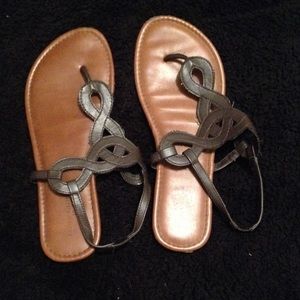 Dark brown sandals