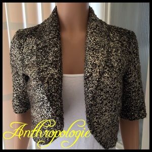 Anthropologie Elevenses Cropped Jacket