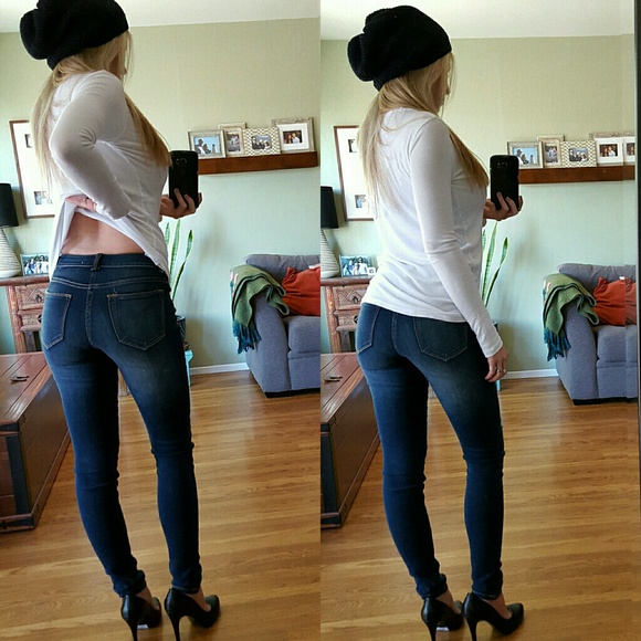 RESERVED Medium Wash Destructed Denim - Picture 2 of 4