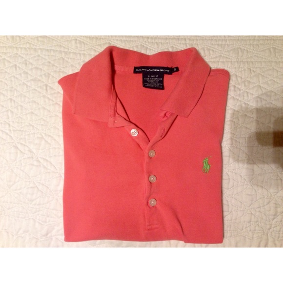 Salmon colored Ralph Lauren Polo - Picture 2 of 3