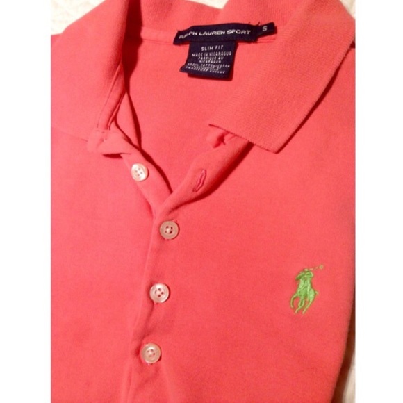 Salmon colored Ralph Lauren Polo - Picture 3 of 3