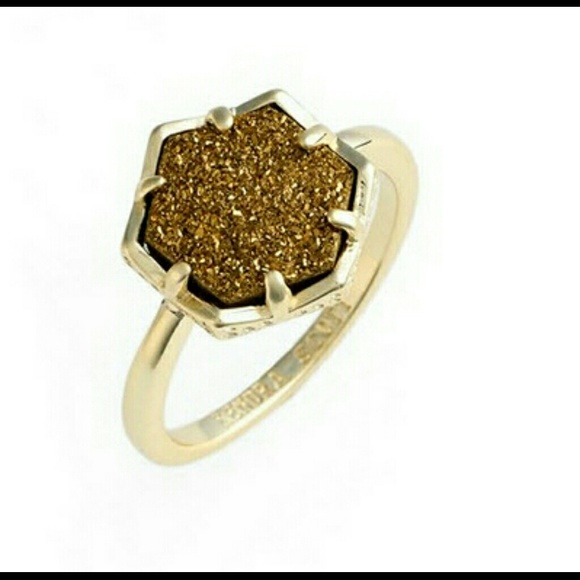 Kendra Scott Jewelry - Kendra Scott drusy "Kylie" ring size 6