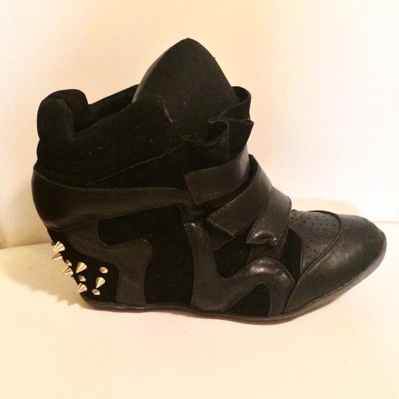 Spiked Sneaker Wedges