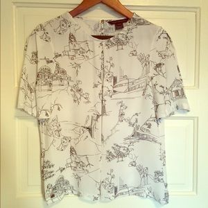 French Connection crepe blouse