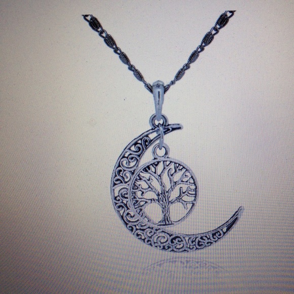 Moon and Tree of Life Necklace....Last One!!!! - Picture 2 of 2