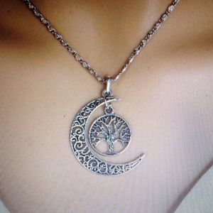 Moon and Tree of Life Necklace....Last One!!!!
