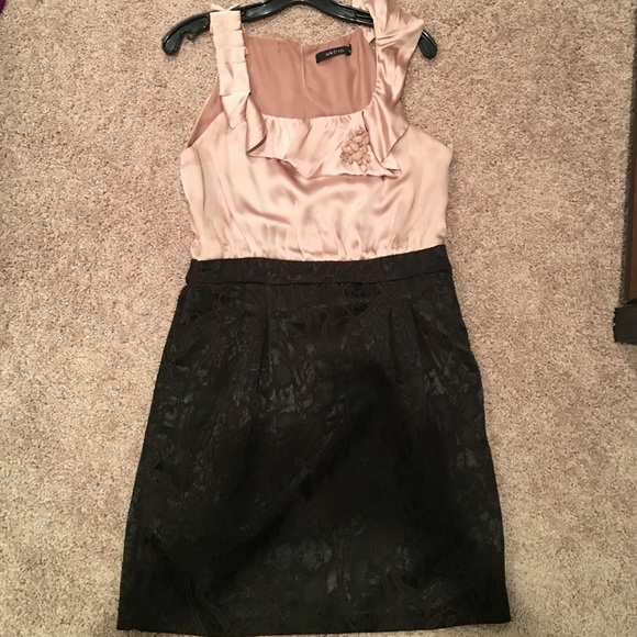 Black and gold dress