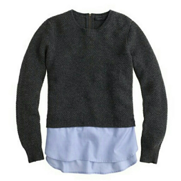 J. Crew shirttail sweater!
