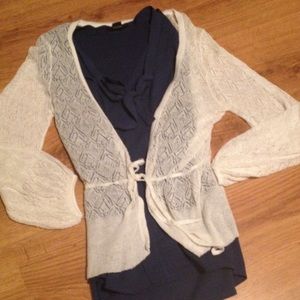 Ann Taylor loft lace cardigan