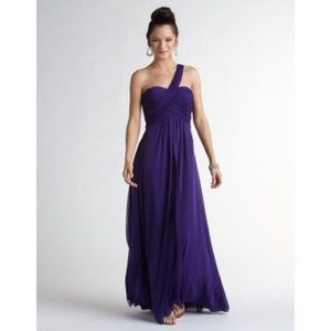 Blondie Nites One-Shoulder Royal Blue Gown