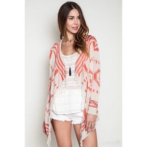 Aztec Fringe Cardigan-S,M,L available