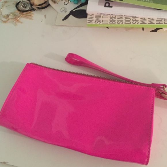 Pink wristlet