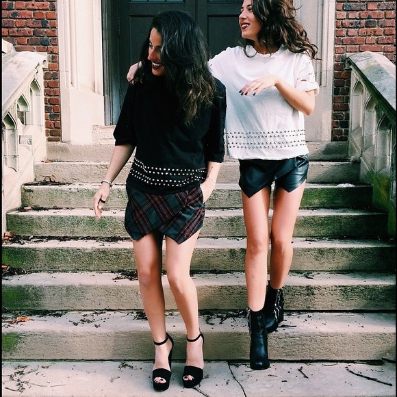 LF black envelope skort skirt XS 6 - Picture 4 of 4