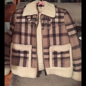 Burberry shearling coat
