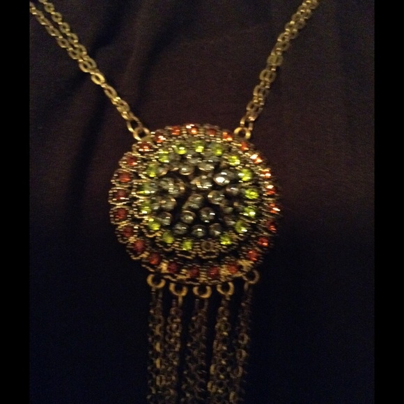 Vintage Gold a Elegant Drop Necklace