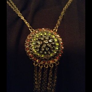 Vintage Gold a Elegant Drop Necklace