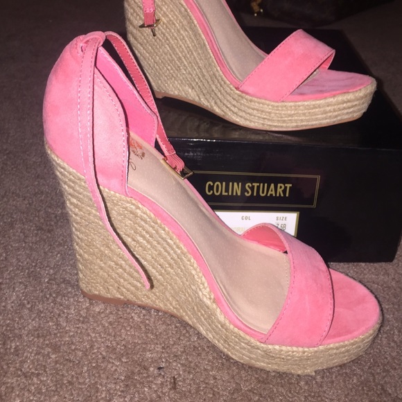 Colin Stuart Shoes - Coral Platform Wedges