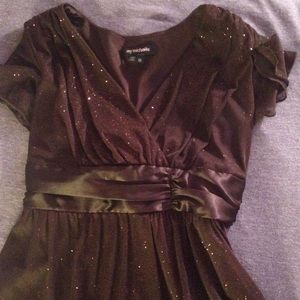 Girls brown dress size 16