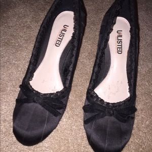 Black unlimited high heels size 9
