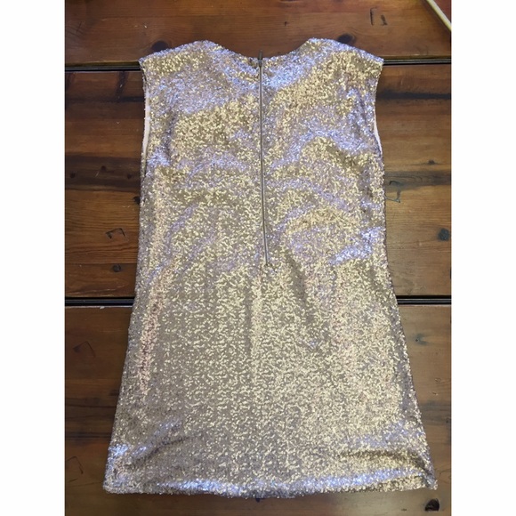 MM Couture MissMe Gold Sequin Mini Dress - Picture 3 of 4