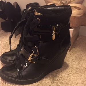 michael kors wedge sneakers sale