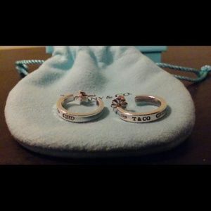 Tiffany & Co. Silver hoop earrings