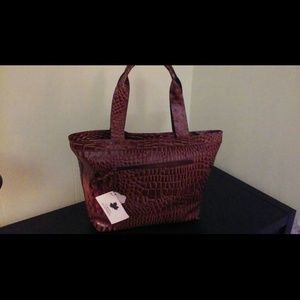 Faux snake skin Brown purse/tote