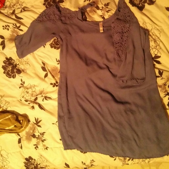 Lovely blue off the shoulder dress