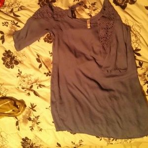 Lovely blue off the shoulder dress