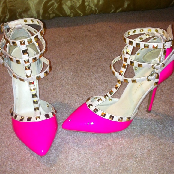 Hot pink heels