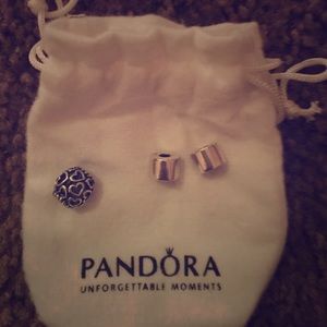 Pandora Charm and Clips