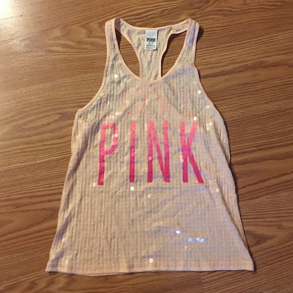 Victoria's Secret sequins tee PINK