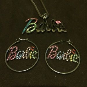 Barbie Earrings and Necklace