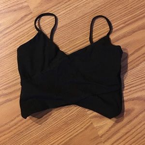 Crop top black XS