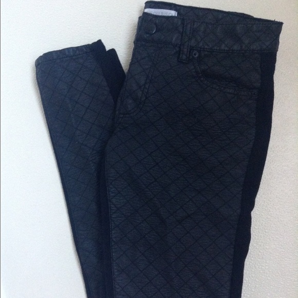 Black Faux-Leather Pants
