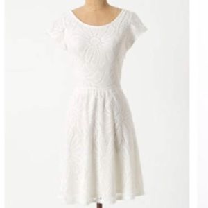 Anthropologie Deletta White Lace Dress