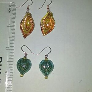 Two pairs of earrings