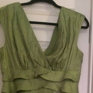 Green ruffle dress - London Times