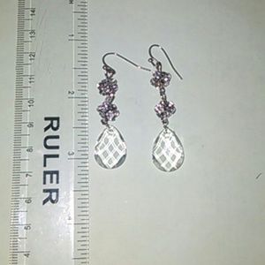 Dangle earrings. About 2.5 inches
