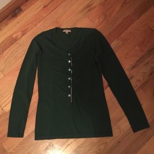 Burberry TOP, dark-green, 100% authentic