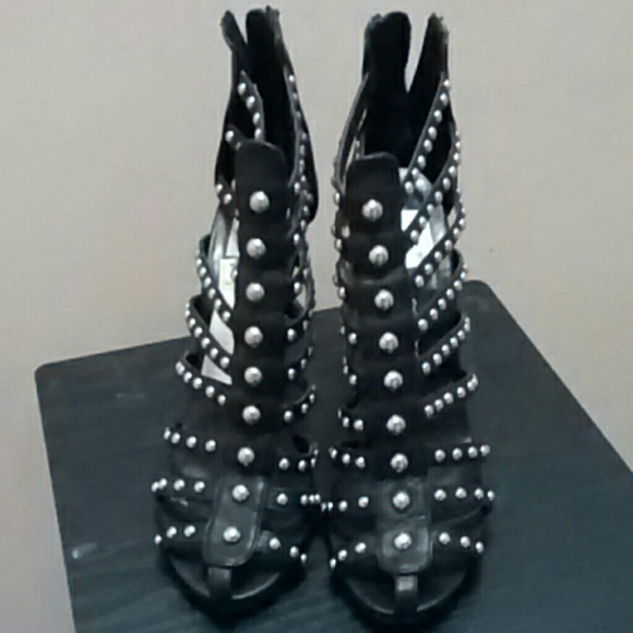 Black leather Dolce Vita heels - Picture 1 of 2