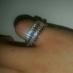 Michael Kors set of 4 black and white rings