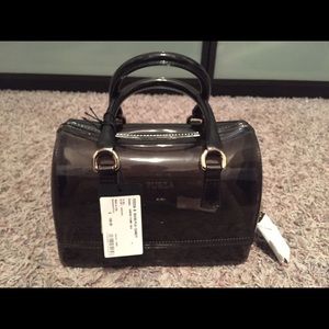 BRAND NEW FURLA GRIGIO FUME MINI CANDY BAG
